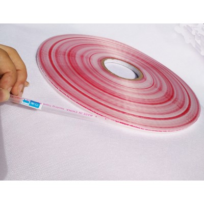 Resealable adhesive tape for sealing plastic bags