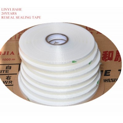 Resealable bag sealing tape