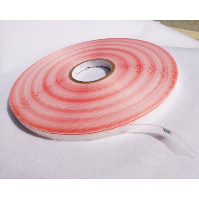 Resealable adhesive self seal tape for sealing plastic bags